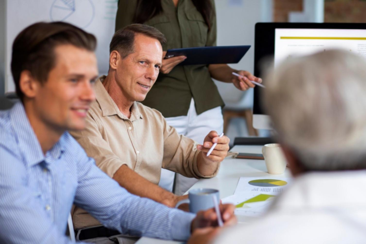 Clean workspace with financial planning materials and calculator